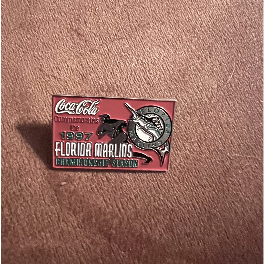 1997 World Series Florida Marlins MLB Pin by The Coca Cola Company